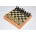 Wooden chess board natural stone pieces toy games gift 8 inch x 8 inch